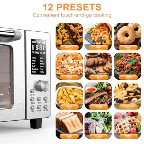 10-in-1 Air Fryer Toaster Oven, 21-Qt Stainless Steel S525