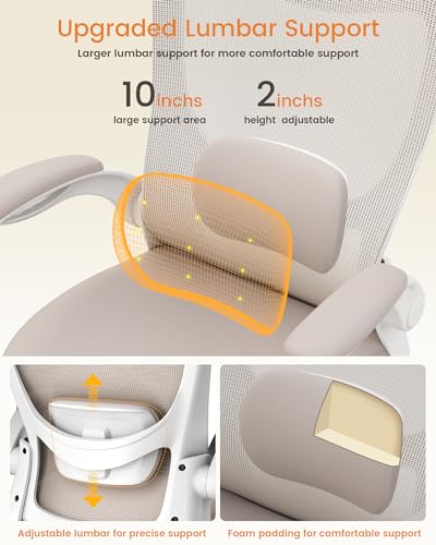 Khaki Ergonomic Mesh Office Chair O62792