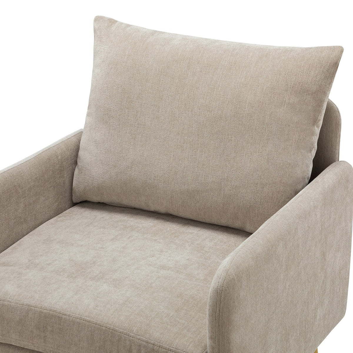 Upholstered Accent Chair with Metal Legs Set of 2 G673611