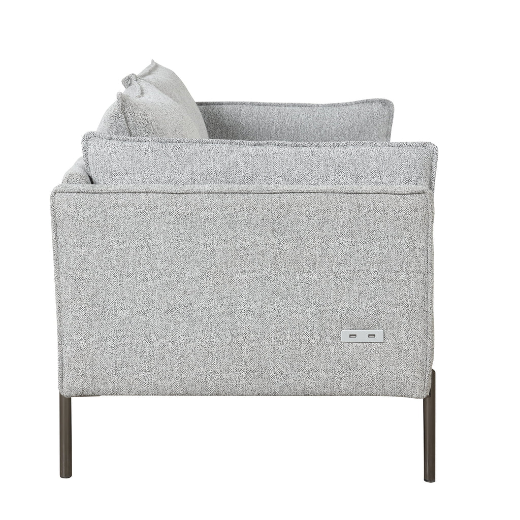 Linen Fabric Upholstered 3 Seat Sofa U4033