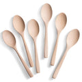 Small Uncoated Beech Wooden Spoons Set, 6pcs J75445