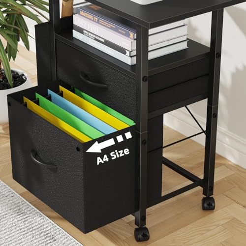 2 Drawer File Cabinet with Extended Desktop P699378