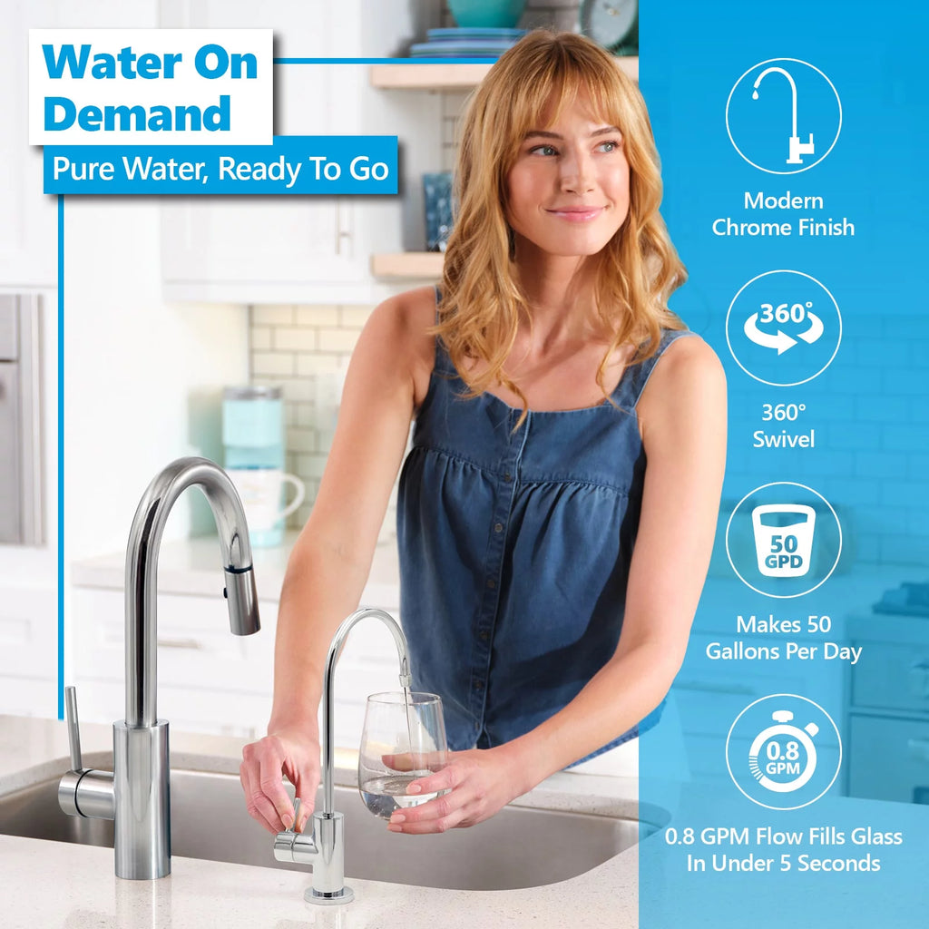 10 Stage Alkaline Reverse Osmosis Water Filtration System L48507