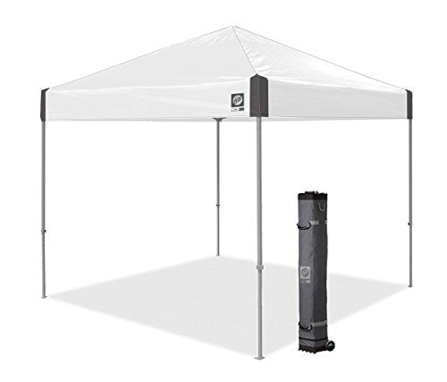 10' x 10' Pop Up Canopy Tent with Roller Bag and 4 Piece Spike Set U3709