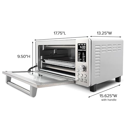 10-in-1 Air Fryer Toaster Oven, 21-Qt Stainless Steel S525