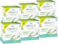 100% Organic Cotton Overnight Feminine Pads, 7 Count (6 Pack) K71562