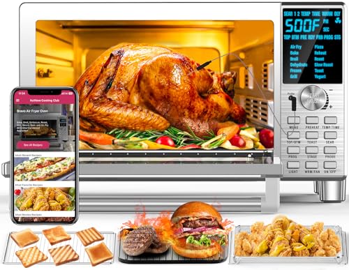 10-in-1 Air Fryer Toaster Oven, 21-Qt Stainless Steel S525