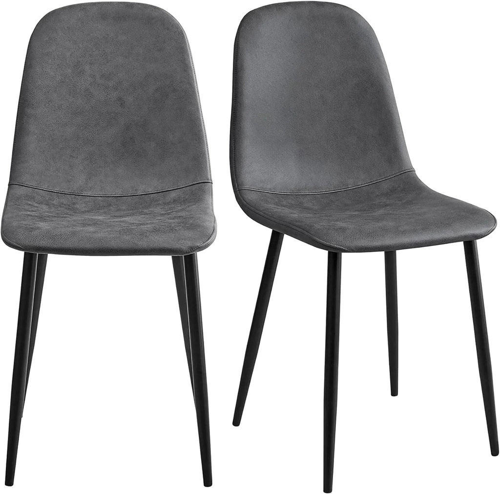 Grey Leathaire Upholstered Dining Chair Set Of 2 M125