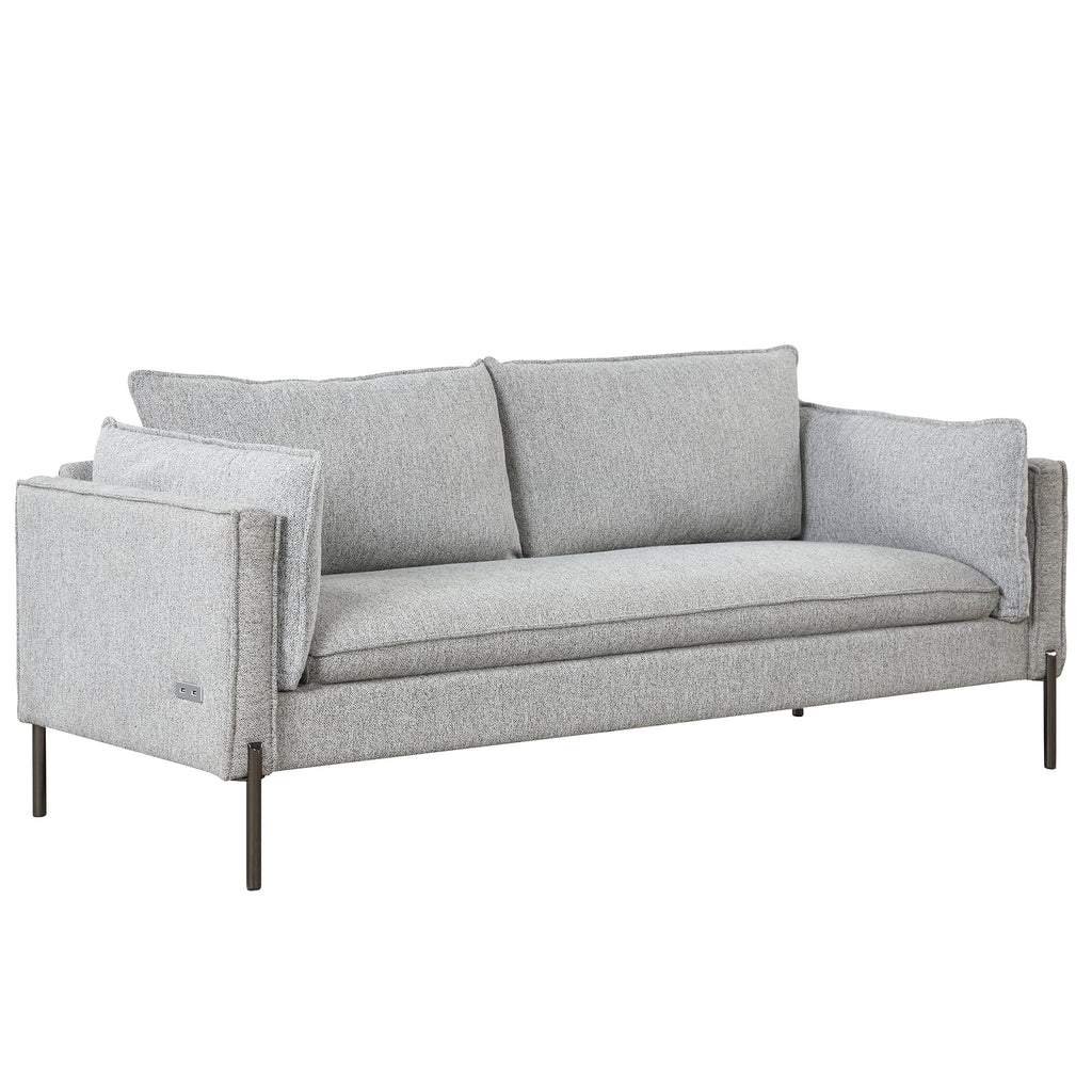 Linen Fabric Upholstered 3 Seat Sofa U4033