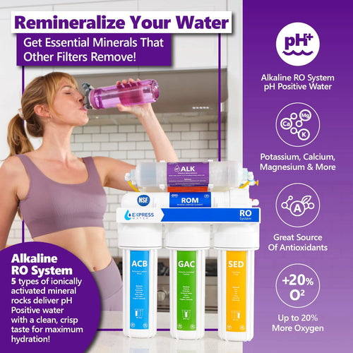 10 Stage Alkaline Reverse Osmosis Water Filtration System L48507