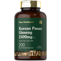 Korean Ginseng Extract Capsules 1500 mg 200 Count B2311