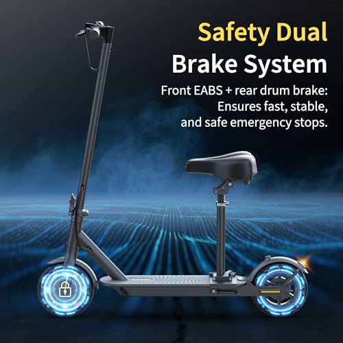 Electric Scooter with Dual Braking Dual Suspension D82413