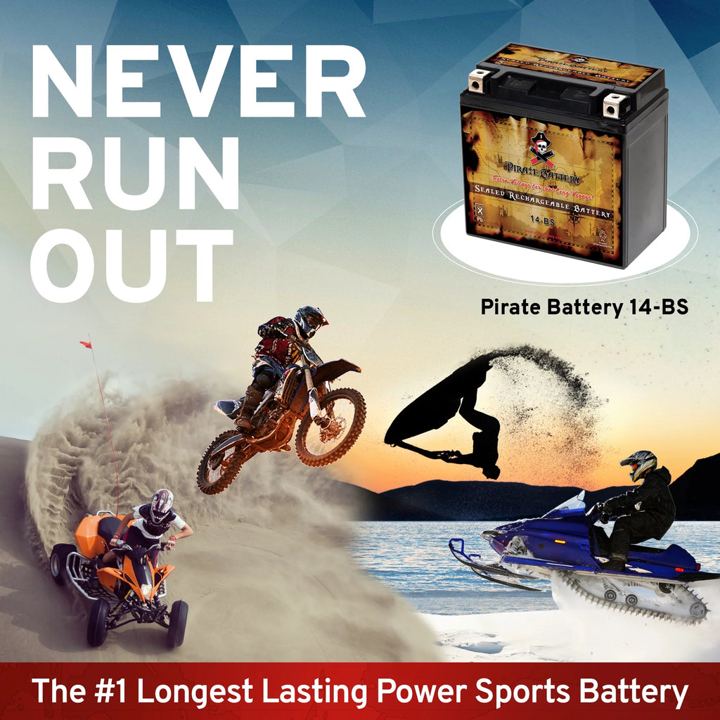 12 Volts 12 Ah 200 Cca ATV Battery A7784