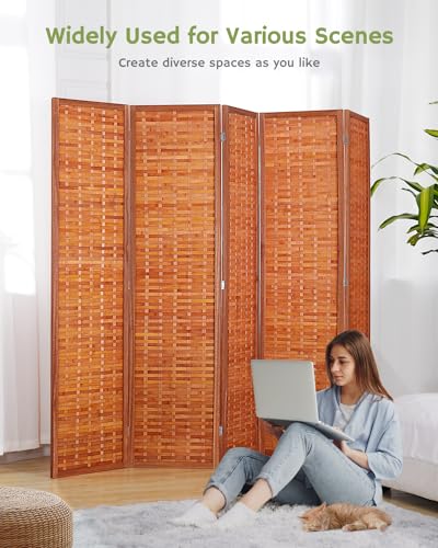 4 Panel Bamboo Folding Privacy Screen E870