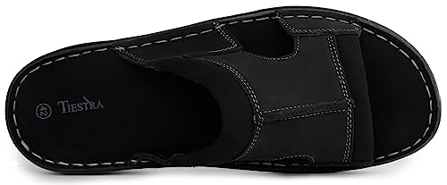 Men's Memory Foam Leather Slide Sandals N908