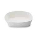 White Rectangular Lasagna Pan 11.5 X 9.5 Inch Porcelain Q497