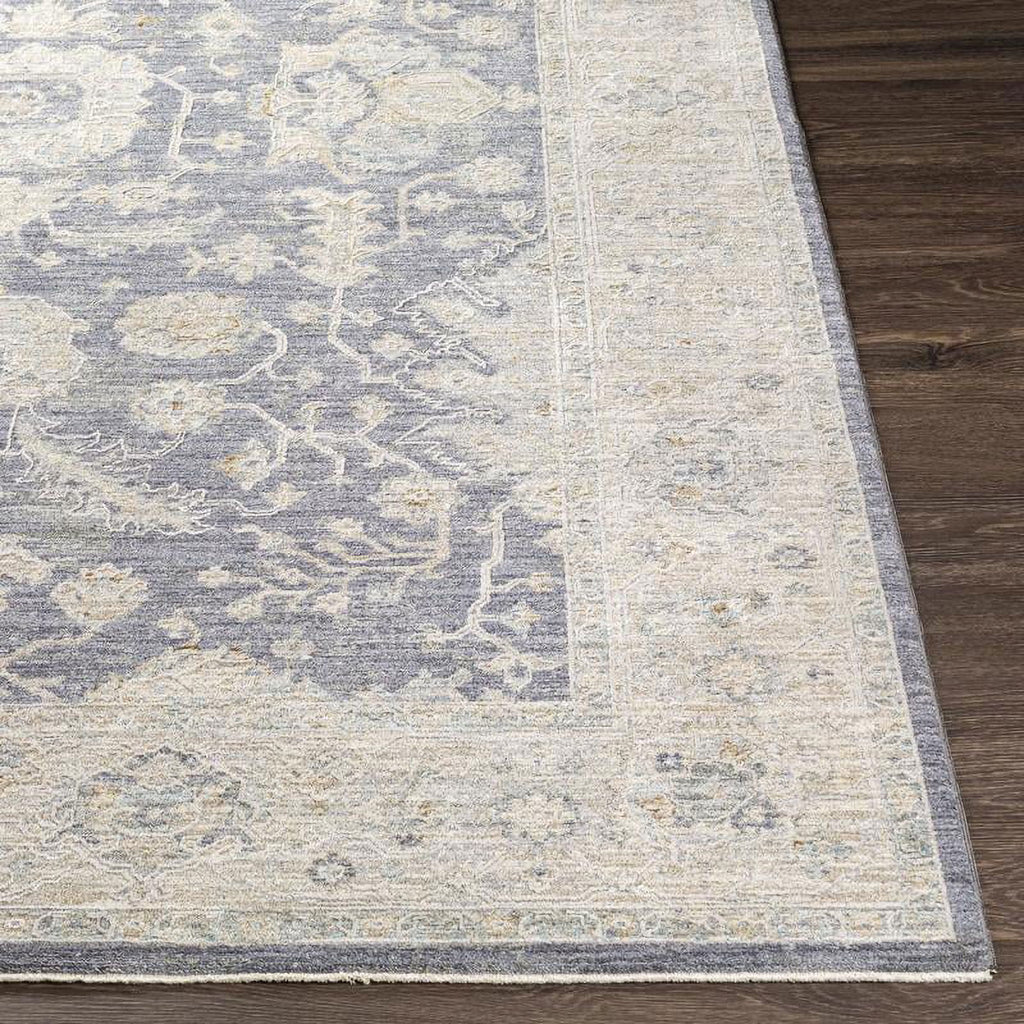 2x10 Medium Gray Traditional Runner Area Rug U32874