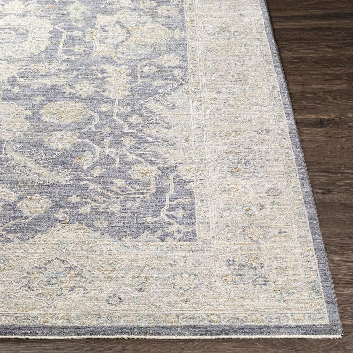 2x10 Medium Gray Traditional Runner Area Rug U32874