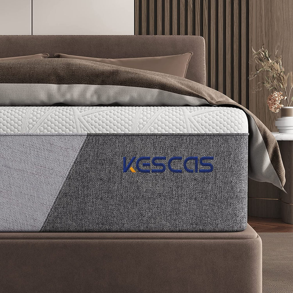 Queen 8 inch Bamboo Charcoal Cooling Gel Memory Foam Hybrid Mattress J769848