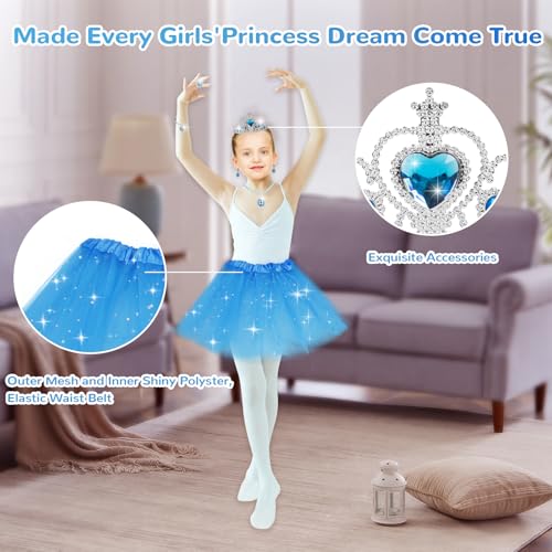 Princess Dress Up Toy Set with Shoes Skirts Crowns Wands Jewelry U6482