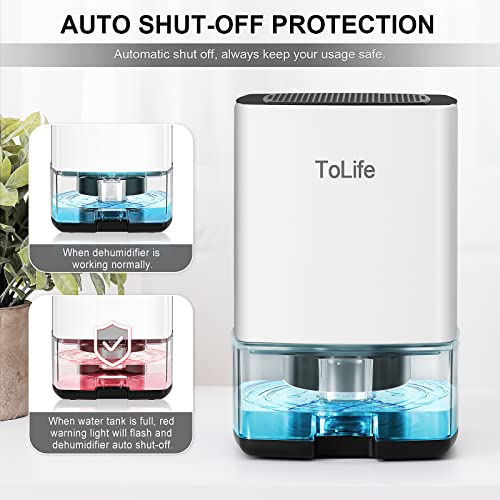 White 30 OZ Portable Dehumidifier with Auto-Off L38171