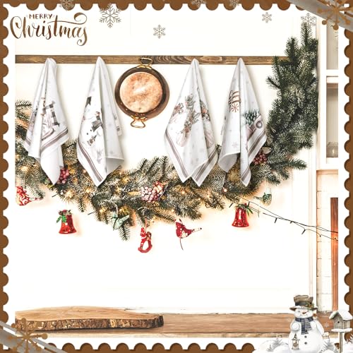 6 Pcs Christmas Kitchen Dish Towels 16 x 24 Inch N978