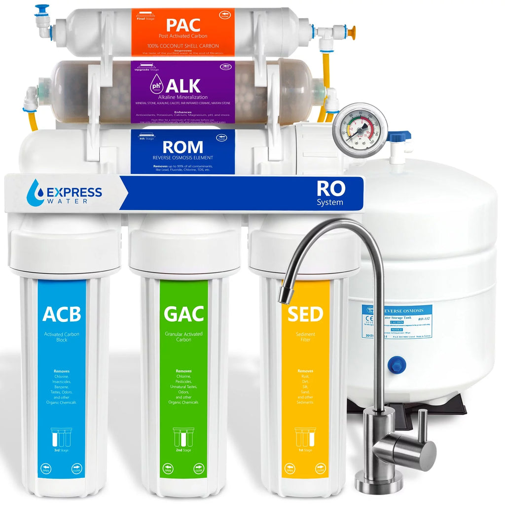 10 Stage Alkaline Reverse Osmosis Water Filtration System L48507