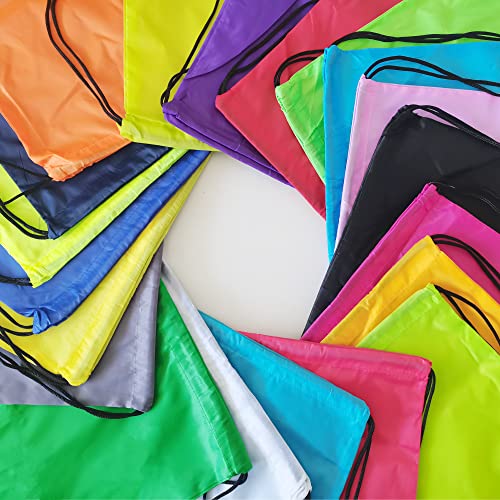 42 Pcs Drawstring Backpack Bags Polyester O5233