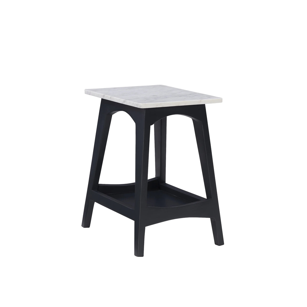 Gray Wash End Table with Shelf Q738