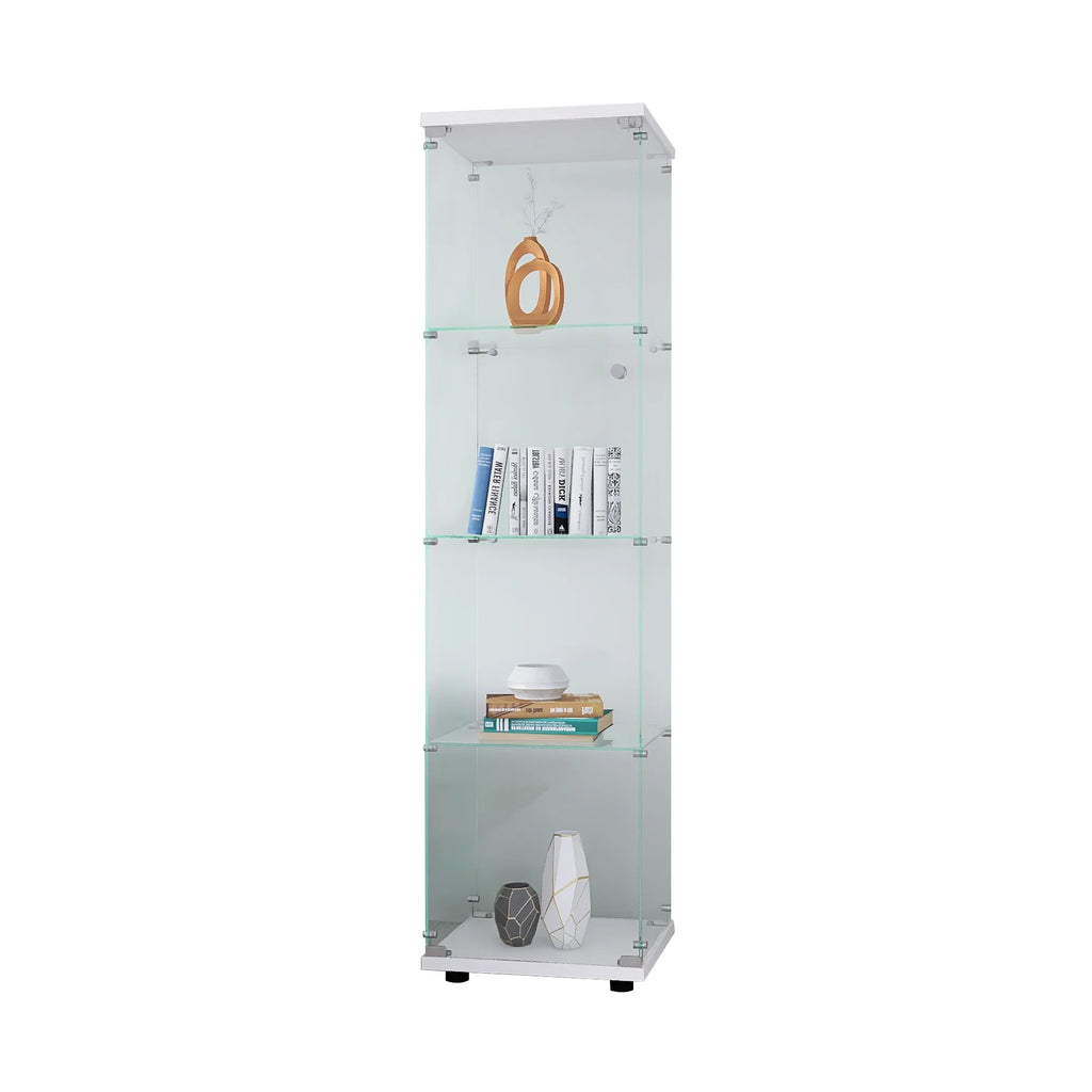 Glass Display Cabinet 4 Shelves with Door X55846