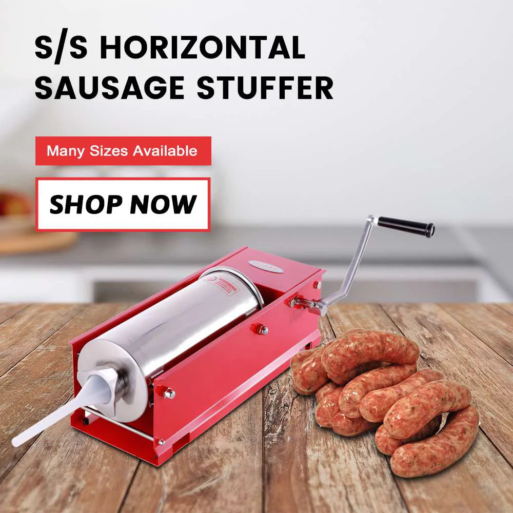 11 Lbs 2 Speed Steel Horizontal Sausage Stuffer L225077