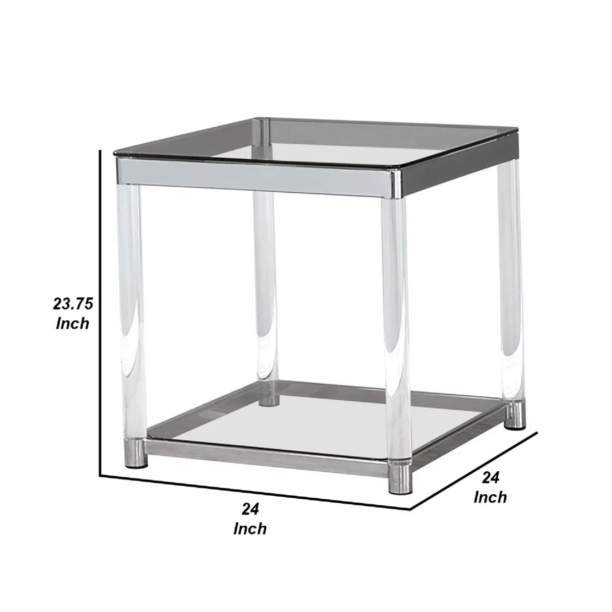 Glass Top End Table J985998