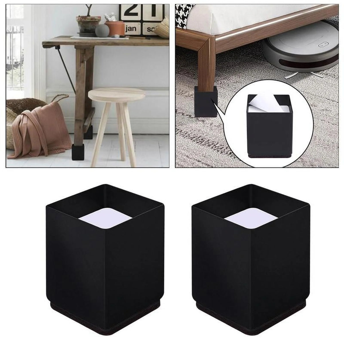 Black Square Chair Riser M37855