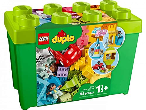 Brick Box Starter Set with Storage Box, Bricks, Figures, Dog, and Car F763166