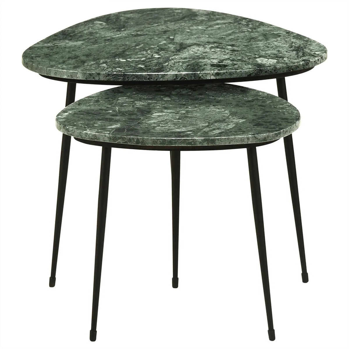 Metal Marble Top Nesting Table L303356
