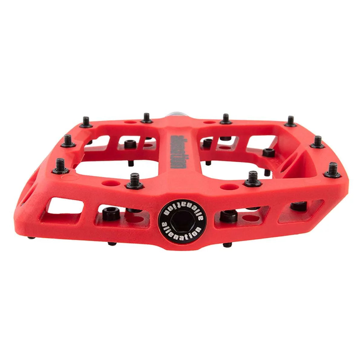 9/16" Concave Composite Platform Pedal with Removable Pins Red I22953