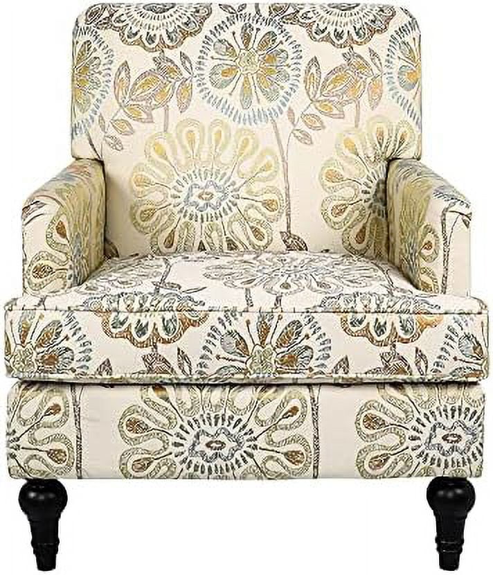 Modern Accent Chair with Wood Legs and Thick Cushion G7283