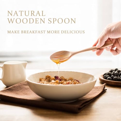 Small Uncoated Beech Wooden Spoons Set, 6pcs J75445