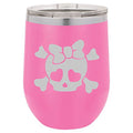 12 oz Double Wall Vacuum Insulated Stainless Steel Stemless Wine Tumbler D7909