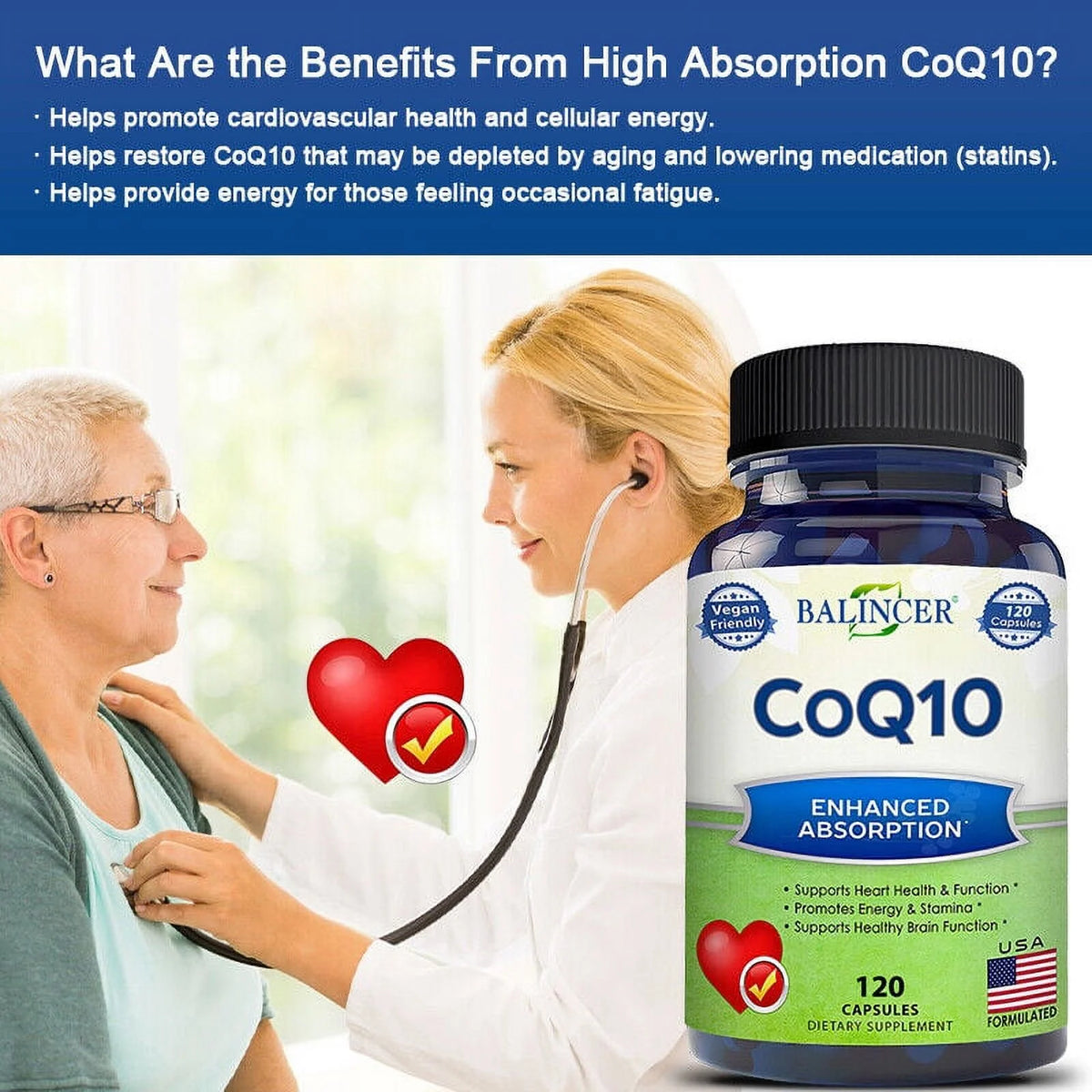 CoQ10 400mg 120 Capsules V7217