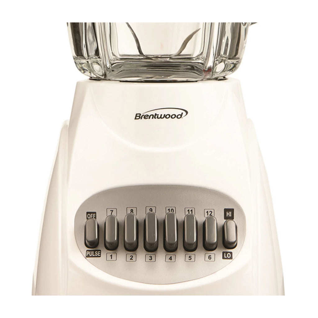 12-Speed Pulse Blender with Glass Jar, White O8893
