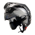 Glossy Black Modular Flip up Full Face Helmet J2560